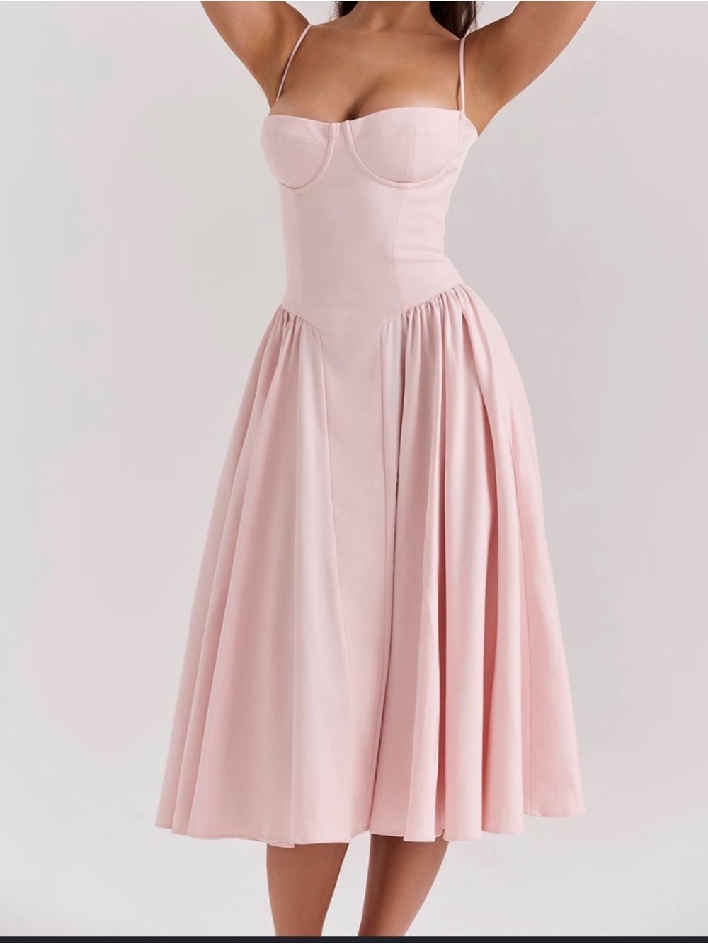 House of CB Samaria pink midi dress